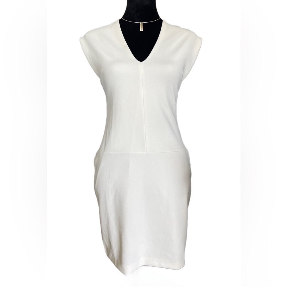 Mango Basics White Body-con Mini Dress Size XS
